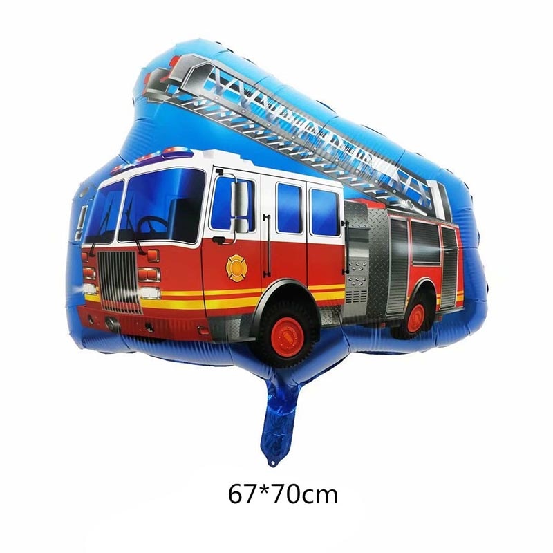 Jumbo Fireman Sam Balloons Fire Truck Foil Ballons Firefighter Themed Birthday Party Decortions Baby Shower Fire Engine Ballons