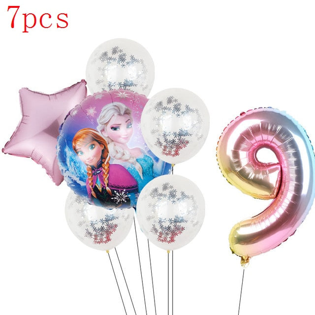 Disney Frozen Princess Elsa Foil Balloons18inch Birthday Helium Balloon Baby Shower Party Globos Kid's Toy Gifts Girls