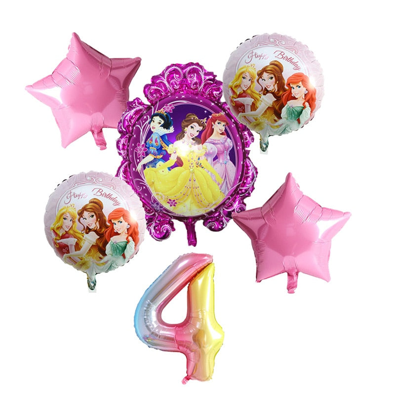 Disney Princess Happy Girl Child Birthday Theme Party Decoration Set Party Supplies Cup Plate Banner Hat Straw Loot Bag Cake Dec