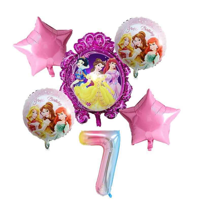 Disney Princess Happy Girl Child Birthday Theme Party Decoration Set Party Supplies Cup Plate Banner Hat Straw Loot Bag Cake Dec