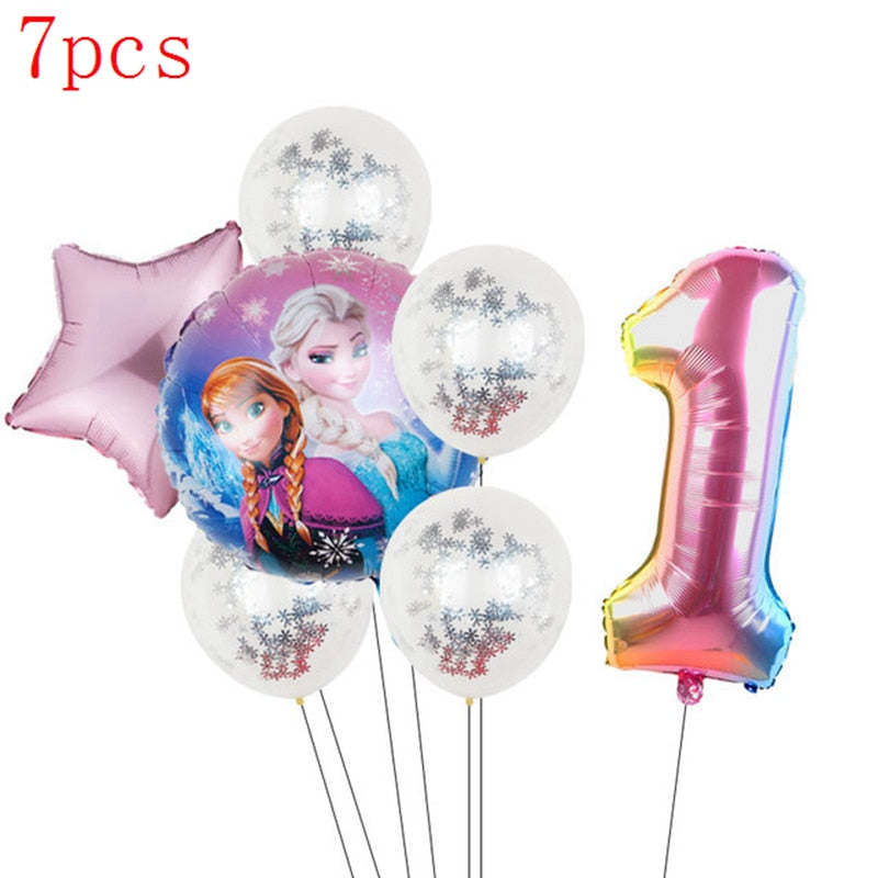 Disney Frozen Princess Elsa Foil Balloons18inch Birthday Helium Balloon Baby Shower Party Globos Kid's Toy Gifts Girls