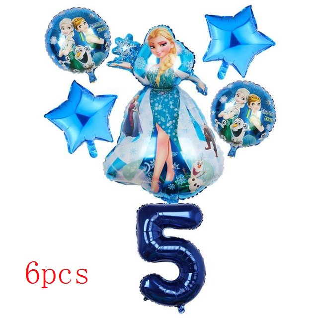 Disney Frozen Princess Elsa Foil Balloons18inch Birthday Helium Balloon Baby Shower Party Globos Kid's Toy Gifts Girls