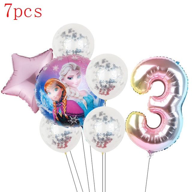 Disney Frozen Princess Elsa Foil Balloons18inch Birthday Helium Balloon Baby Shower Party Globos Kid's Toy Gifts Girls