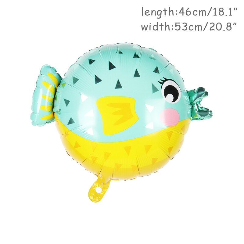 5pcs Fish Sea Animal Balloons Starfish Sea horse Air Balloon Ocean World Under Sea Theme Birthday party Decoration Baby Shower