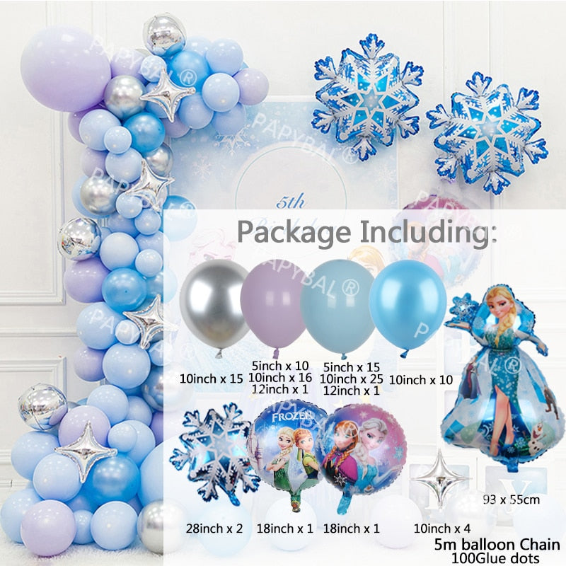 Disney Frozen Princess Elsa Foil Balloons18inch Birthday Helium Balloon Baby Shower Party Globos Kid's Toy Gifts Girls