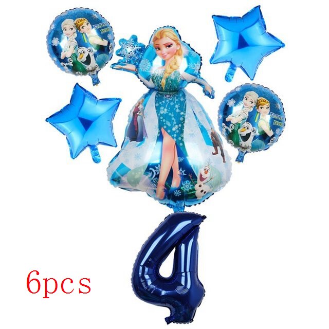 Disney Frozen Princess Elsa Foil Balloons18inch Birthday Helium Balloon Baby Shower Party Globos Kid's Toy Gifts Girls