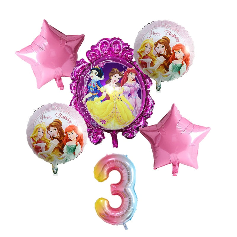 Disney Princess Happy Girl Child Birthday Theme Party Decoration Set Party Supplies Cup Plate Banner Hat Straw Loot Bag Cake Dec