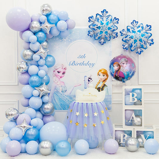 Disney Frozen Princess Elsa Foil Balloons18inch Birthday Helium Balloon Baby Shower Party Globos Kid's Toy Gifts Girls