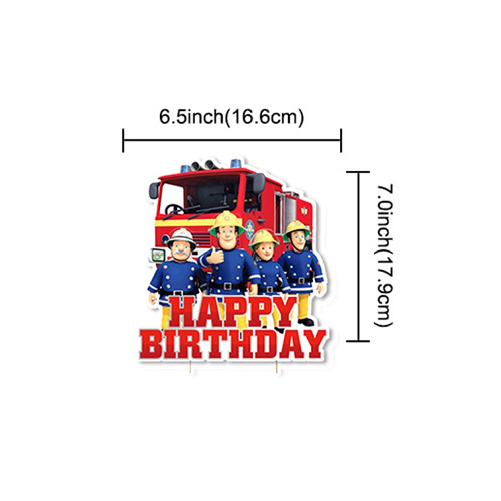 Jumbo Fireman Sam Balloons Fire Truck Foil Ballons Firefighter Themed Birthday Party Decortions Baby Shower Fire Engine Ballons