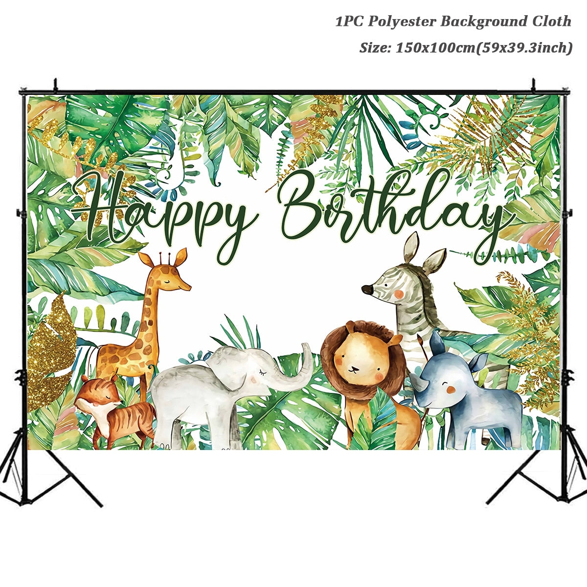 Jungle Animal Supplies Tableware Happy Birthday Party Decorations Kids Boy Jungle Safari Theme Party Decor Green Forest Woodland