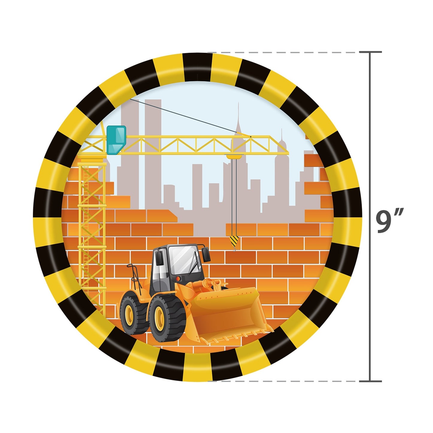 Construction Theme Tableware Tractor Truck Paper Cups Plates Tablecloth For Kids Boy Birthday Party Decorations