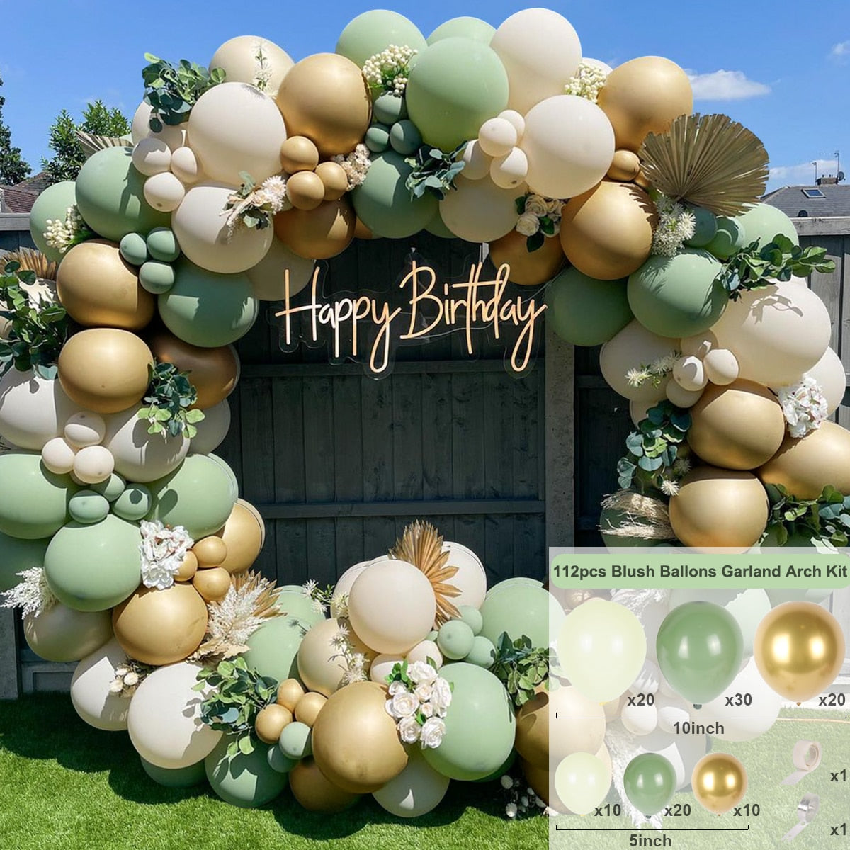 Macaron Green Balloon Garland Arch Kit Jungle Safari Theme Birthday Party Decorations Kids Wedding Balloon Baby Shower Boy Decor