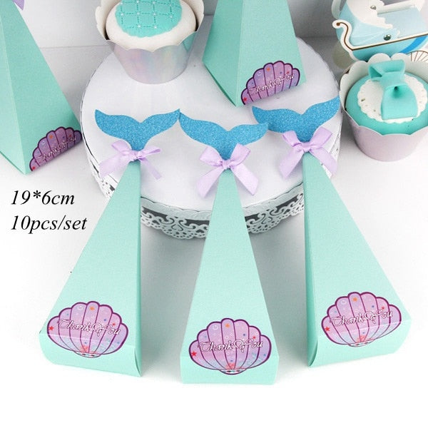 New Mermaid Jellyfish Paper Lantern Disposable Tableware for Mermaid Themed Birthday Party Decoration DIY Wedding Supply