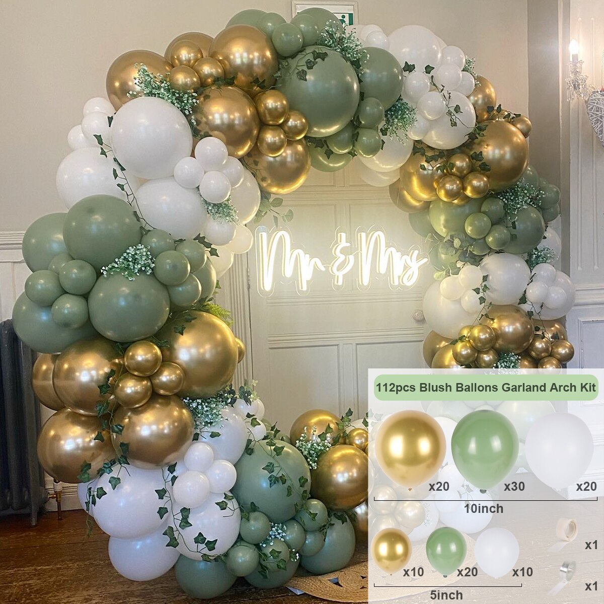 Macaron Green Balloon Garland Arch Kit Jungle Safari Theme Birthday Party Decorations Kids Wedding Balloon Baby Shower Boy Decor