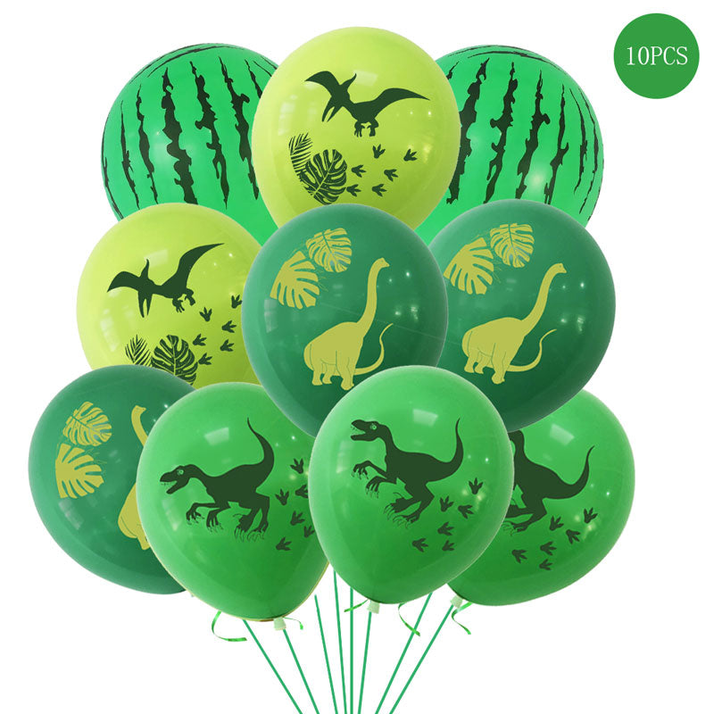 10pcs 12inch Jungle Wild Animal Party Supplies Birthday Decorations Latex White Balloons Kids Birthday Party Animal Balloons