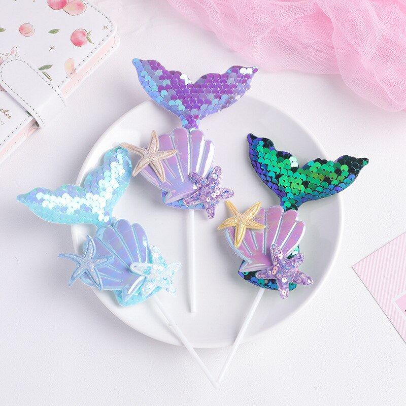 1Set Mermaid Birthday Cake Stand Mermaid Party Plates Cup for Baby Shower Birthday Party Decor Kids Mermaid Wedding Party Supply