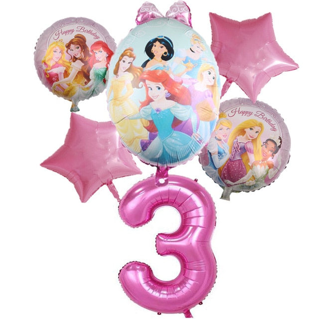 Disney Princess Happy Kids Girls Birthday Party Decoration Set Party Supplies Cup Plate Banner Hat Straw Loot Bag