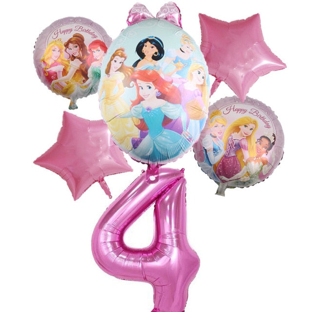 Disney Princess Happy Kids Girls Birthday Party Decoration Set Party Supplies Cup Plate Banner Hat Straw Loot Bag