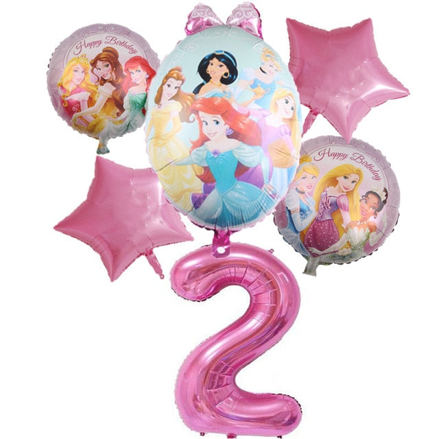 Disney Princess Happy Kids Girls Birthday Party Decoration Set Party Supplies Cup Plate Banner Hat Straw Loot Bag